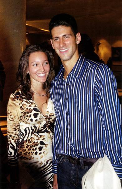 Novak Djokovic con Jelena Ristic giovanissimi (Sconosciuta)